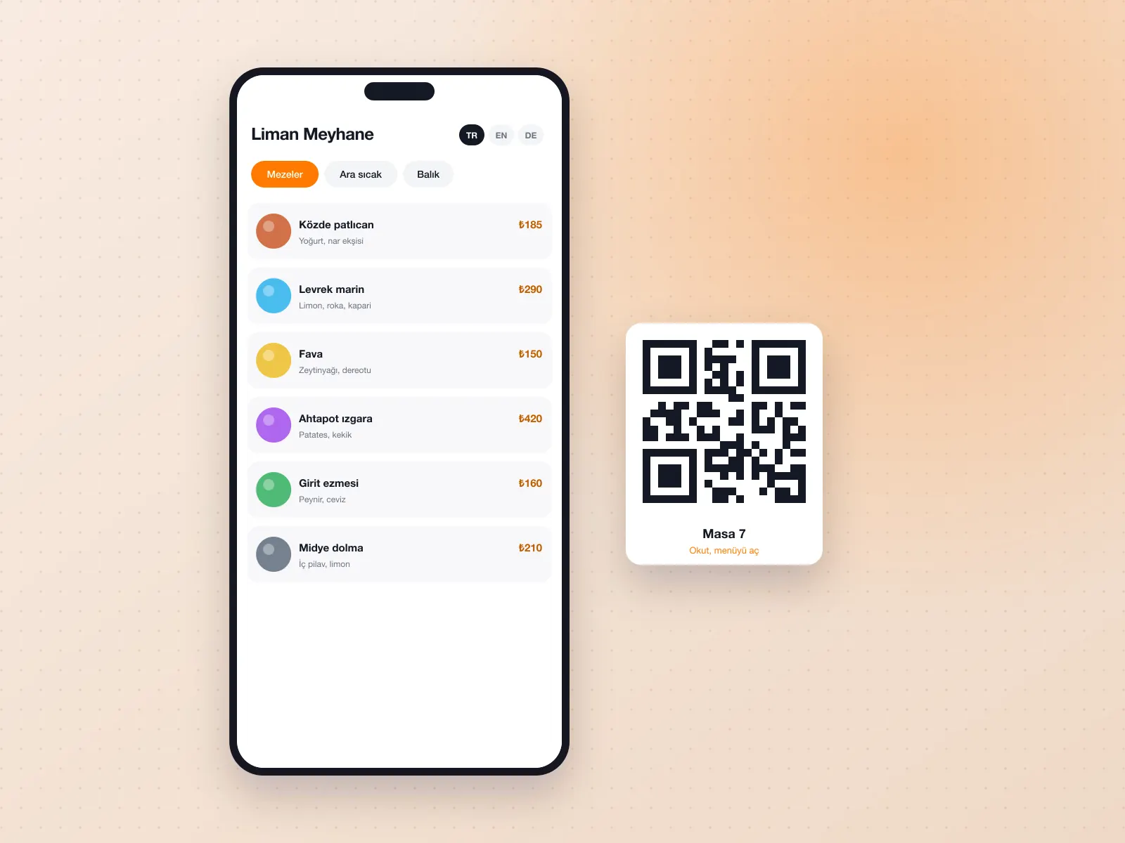 Liman Meyhane Çok Dilli QR Menü kapak görseli