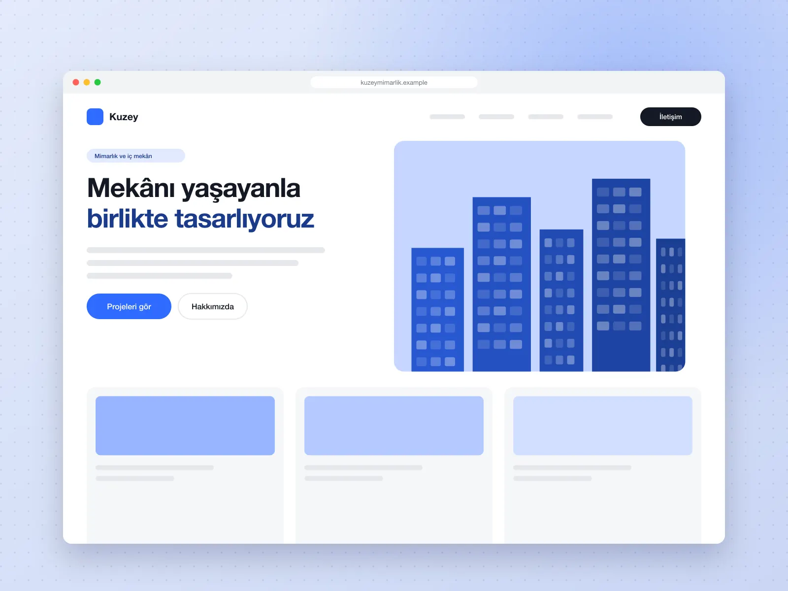 Kuzey Mimarlık Kurumsal Sitesi kapak görseli